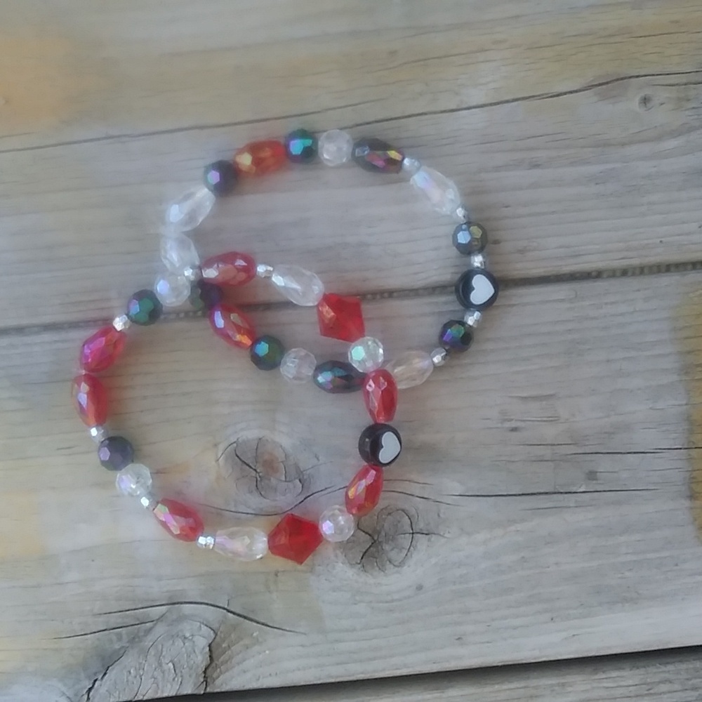 Matching bracelets.